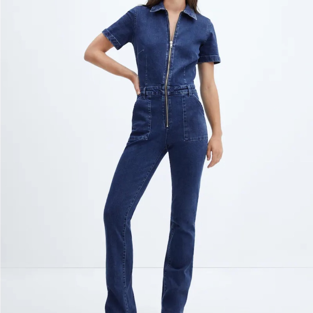 Mango denim jumpsuit